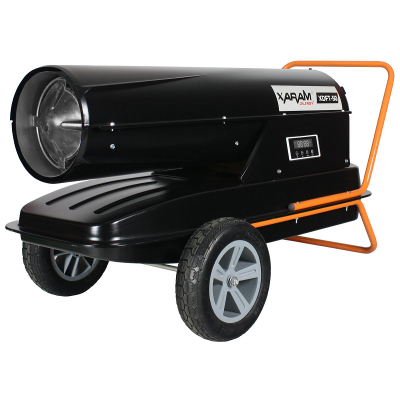 Przewoźna nagrzewnica olejowa XARAM Energy XDFT-50 Exclusive moc: 50kW: wyświetlacz cyfrowy, timer, manometr, regulacja pompy, filtr paliwa