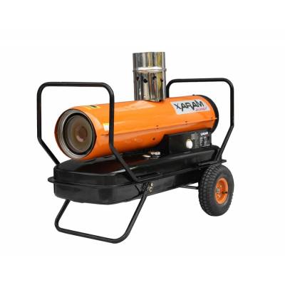 Przewoźna nagrzewnica olejowa XARAM Energy TK-80ID moc: 20kW; odprow.spalin, termostat, wyświetlacz temp.+kodu błędu, regulacja pompy, duże koła