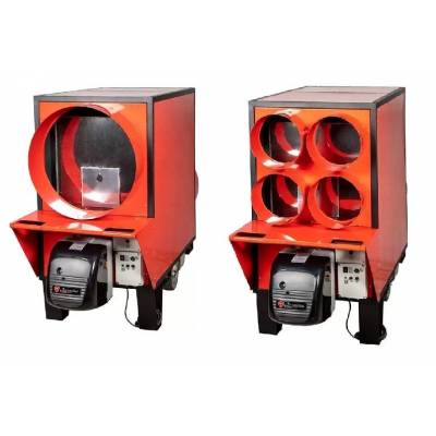 Piec grzewczy, nagrzewnica XARAM Energy XE-145 moc: 135 kW z palnikiem olejowym do myjni, lakierni, stolarni, suszarni, hali, kościoła, nami