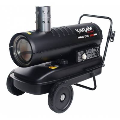 Nagrzewnica olejowa z zamkniętą komorą spalania XARAM Energy XE-ZH20 moc: 20kW; termostat, manometr, czujka zewnętrzna,
