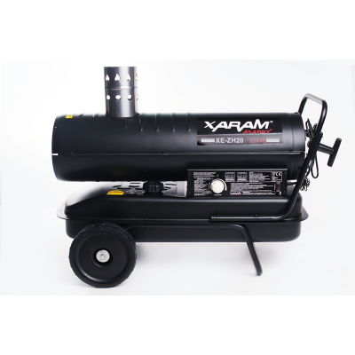 Nagrzewnica olejowa z zamkniętą komorą spalania XARAM Energy XE-ZH20 moc: 20kW; termostat, manometr, czujka zewnętrzna,