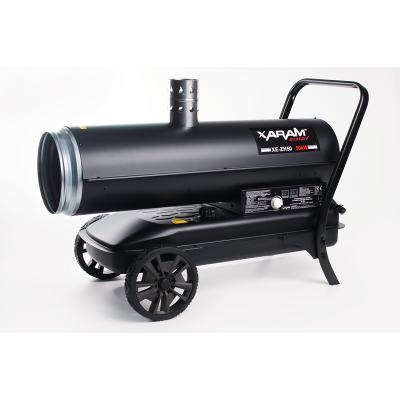 Nagrzewnica olejowa z zamkniętą komorą spalania XARAM Energy XE-ZH50 moc: 50kW; termostat, manometr, czujka zewnętrzna,